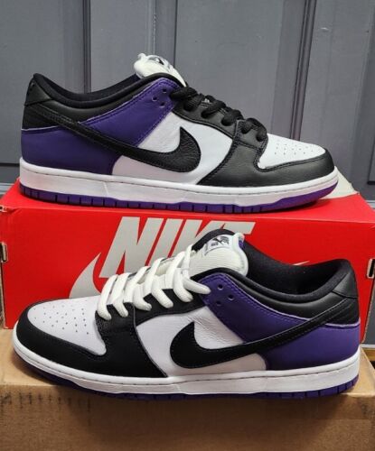Nike SB Dunk Low Pro Court Purple | Mens 11.5 | Black White Purple Panda