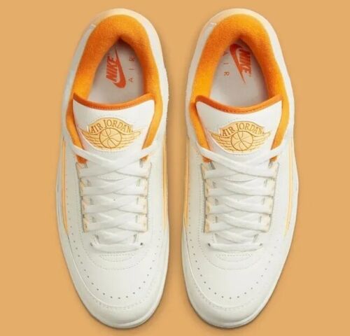 Air Jordan 2 Retro Low Melon Tint Mens Size 12 Brand New Off-White Orange Cream