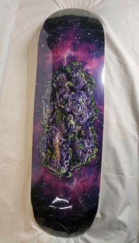 Strangelove 420 Skateboards COSMIC NUG Deck SLICK BOTTOM Art By Todd Bratrud Stoner Holiday Art