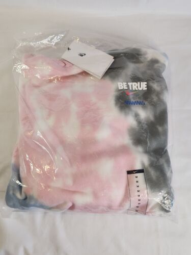 Mens Womens Nike Be True Tie Dye Fleece Hoodie Size MEDIUM Unisex BRAND NEW