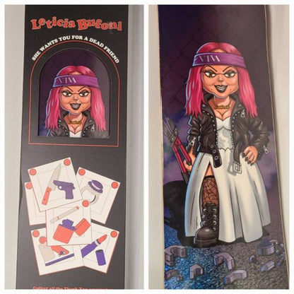 SIGNED Leticia Bufoni x Bride Of Chucky Deck Thank You Halloween Collectors Box!