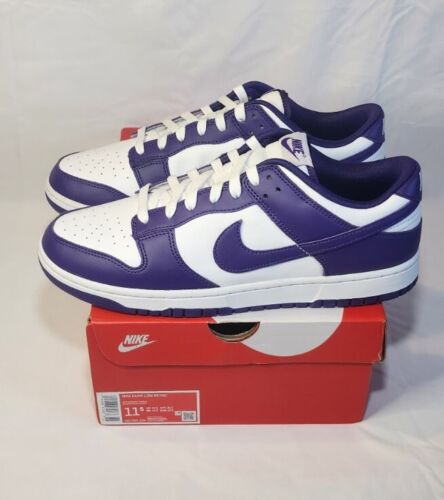 Nike Dunk Low Retro "Court Purple" | Mens Size 11.5 | White Purple Leather NEW