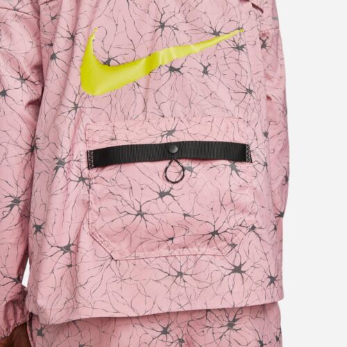 Sz Large - Nike Repel UV D.Y.E. Men's Running Windrunner Jacket | NWT Pink Black