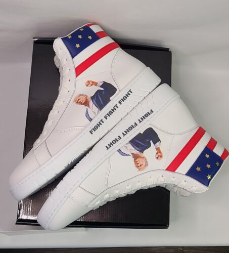 Donald Trump FIGHT FIGHT FIGHT High Top Sneakers | Size 13 | LIMITED To 5000 🔥