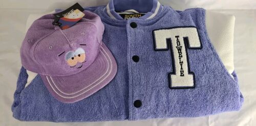 South Park Exclusive Towelie Varsity Jacket + Towelie Snapback Hat | Size Large