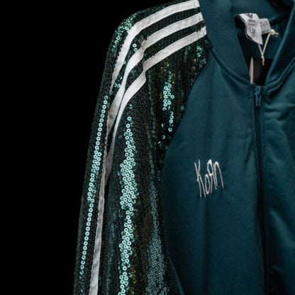 Adidas x Korn Green Sequin Jacket And Pants SET | Size LARGE | Only 900 Made!!