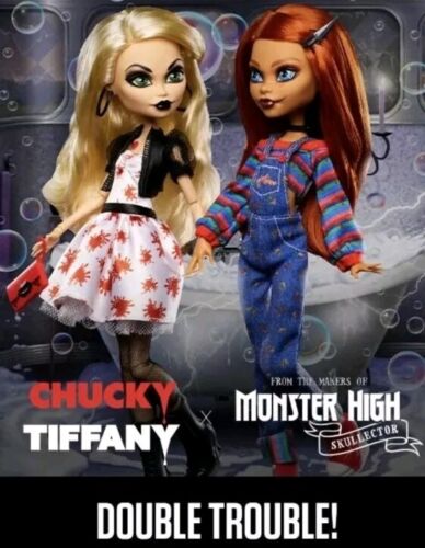 Mattel Skullector Monster High Bride of Chucky Tiffany Doll Set 2 Pack Gift Idea