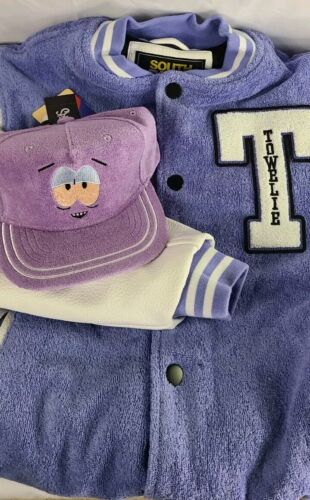 South Park Exclusive Towelie Varsity Jacket + Towelie Snapback Hat | Size Large