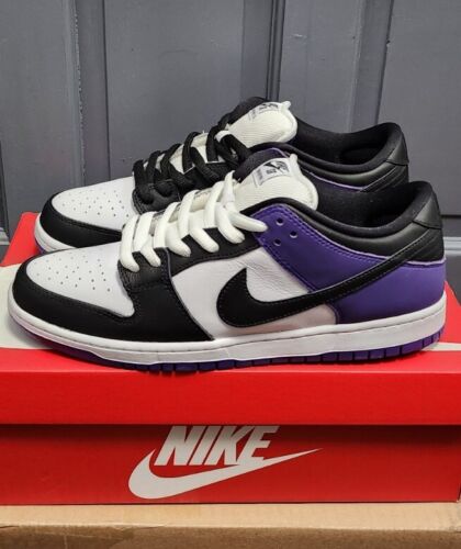 Nike SB Dunk Low Pro Court Purple | Mens 11.5 | Black White Purple Panda