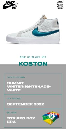 Nike SB Blazer Zoom EK Erik Koston | Mens Sz 12 | Nightshade Blue Summit White