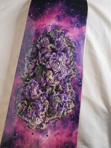 Strangelove 420 Skateboards COSMIC NUG Deck Art By Todd Bratrud Stoner Holiday Art