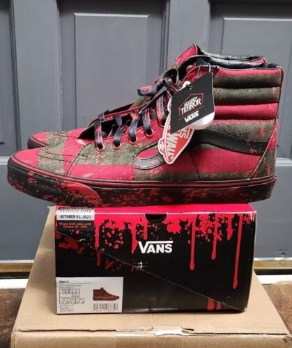 Vans Sk8-Hi x Nightmare On Elm Street Freddy Krueger House Of Terror MENS SZ 13
