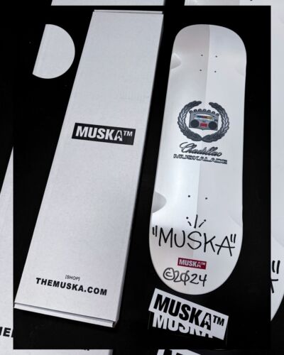 Chad Muska Signed Chadillac Muskalade White Pearl Dipped Deck ONLY 100 SIGNED 🔥