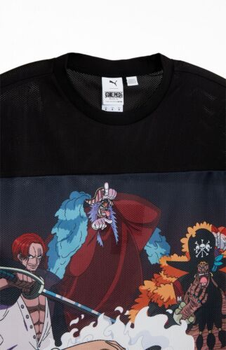 Puma x One Piece All-Over Print Graphic Shirt | Size MEDIUM | Luffy Buggy Shanks