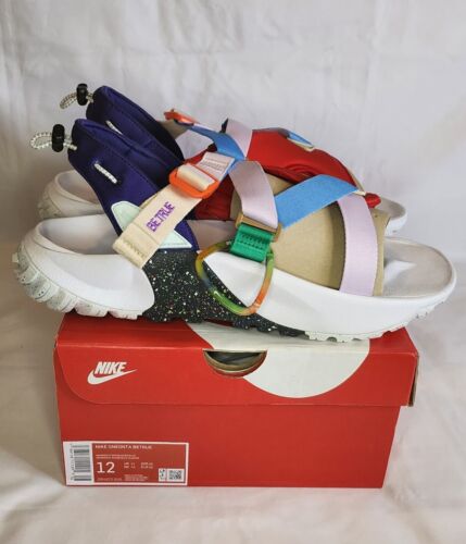 Nike Oneonta Be True University Red White Blue Mens Size 12 Unisex Casual Sandal
