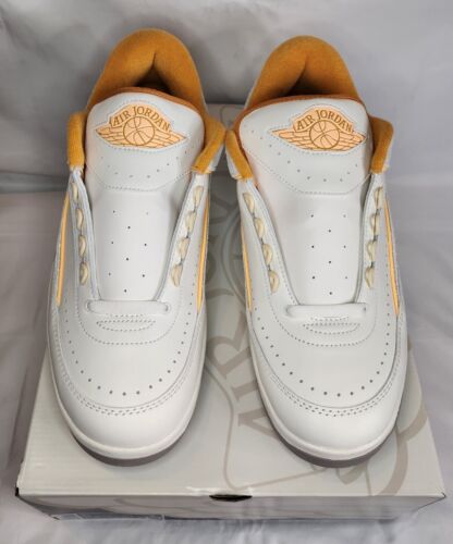 Air Jordan 2 Retro Low Melon Tint Mens Size 12 Brand New Off-White Orange Cream