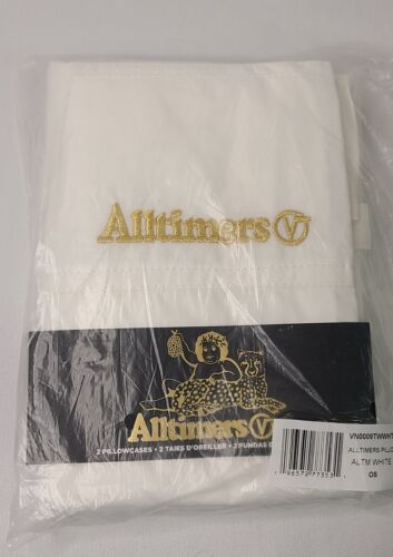 Vans x Alltimers PILLOW CASE SET | 2 Pack | NWT Gold Embroidered! (Not A Shirt!)