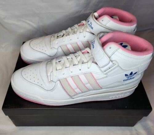 Adidas Forum 84 Mid ADV x Lil Dre Mens Size 12 Skate High White /Pink /Blue 🔥🔥