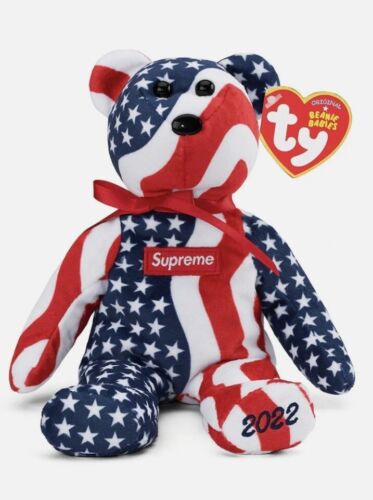 SUPREME x TY Beanie Baby - FW22 2022 + Chicago Cubs Beanie + Sticker Bundle