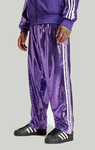 Adidas x KoRn Purple Sequin Track Pants | Size SMALL | NWT 30th Anniversary 🔥