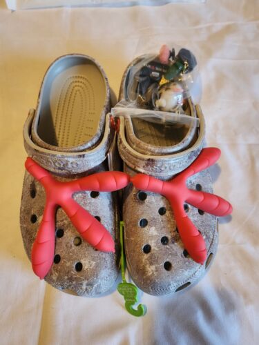 Crocs x Staple Pigeon Sidewalk Luxe Classic Clog Men Size 13 BRAND NEW + JIBBITZ