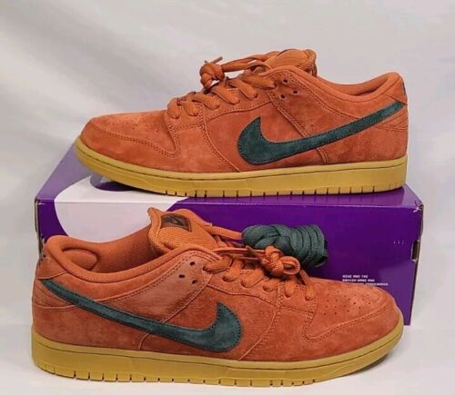 Nike SB Dunk Low Burnt Sunrise | Mens Size 13 | Orange Vintage Green Gum + Laces