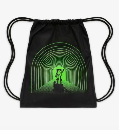 Nike Air Jordan Jumpman Drawstring Bag Backpack Black/Green SOLD OUT NWT