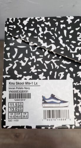 Vans x Imran Potato Knu Skool MTE-1 LX | Mens Size 11.5 | Navy White Gum + Candy