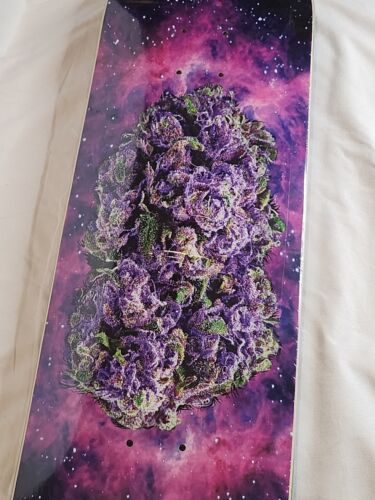 Strangelove 420 Skateboards COSMIC NUG Deck Art By Todd Bratrud Stoner Holiday Art