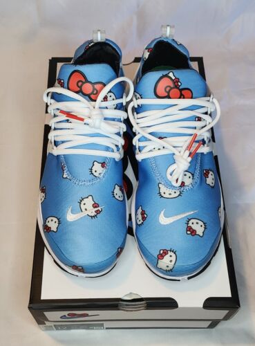Nike X Sanrio Hello Kitty Air Presto QS Mens Size 12 University Blue Black White