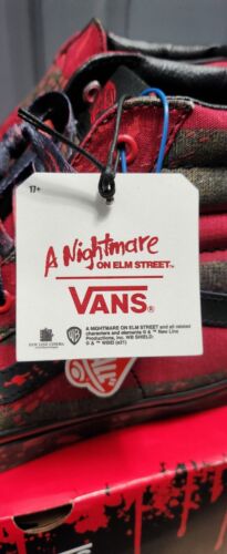 Vans Sk8-Hi x Nightmare On Elm Street Freddy Krueger House Of Terror MENS SZ 13