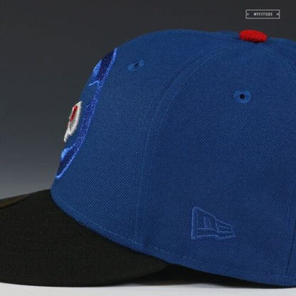 7 3/8 - CHICAGO CUBS 1990 ALL-STAR GAME THE ELEMENTAL CUB NEW ERA FITTED CAP