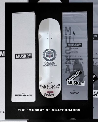 Chad Muska Signed Chadillac Muskalade White Pearl Dipped Deck ONLY 100 SIGNED 🔥