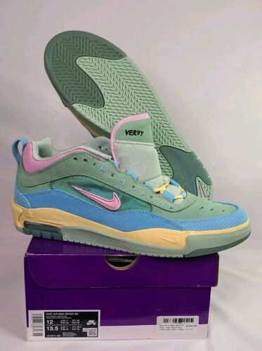 Nike SB Air Max Ishod Wair QS x Verdy Visty | Mens Sz 12 | Blue Gaze Pink Green