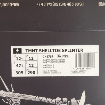 Adidas x TMNT Master Splinter Shelltoe | US Size 12.5 | Extra Laces + Comic Book