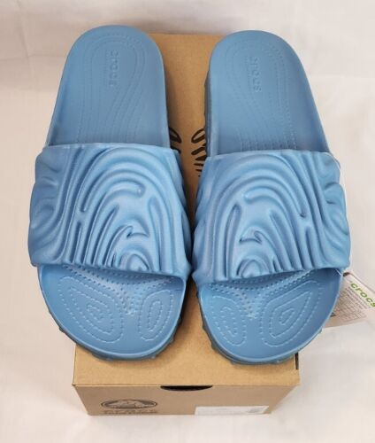 Crocs x Salehe Bembury Pollex Slide | Mens Size 11 | Ships FAST Blue Tashmoo NEW